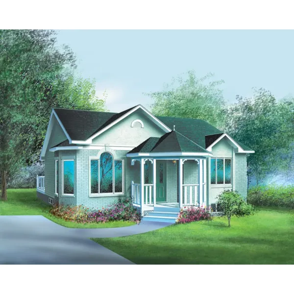 Victorian House Plan Front of Home - Fairwood Victorian Ranch Home 126D-0258 - Search House Plans and More