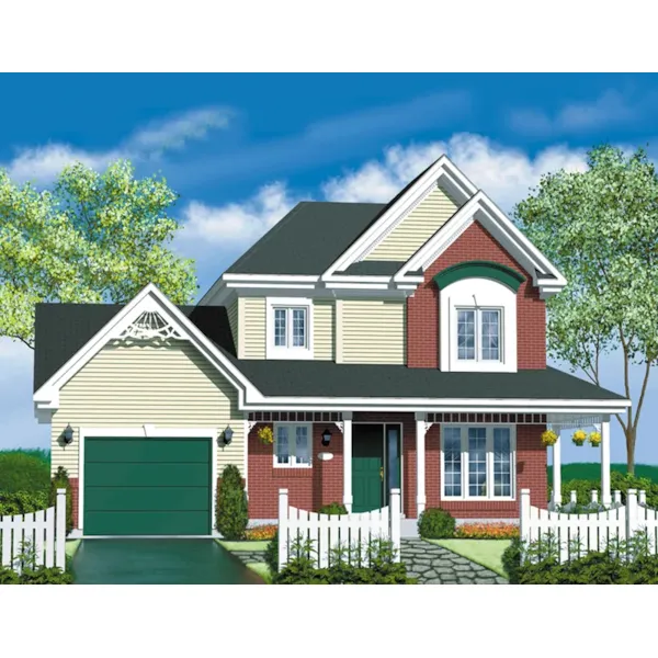 Farmhouse Plan Front of Home - Darla Country Style Home 126D-0272 - Search House Plans and More