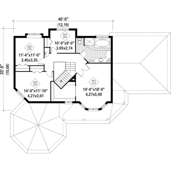 Traditional House Plan Second Floor - Laila Country Victorian Home 126D-0277 - Shop House Plans and More