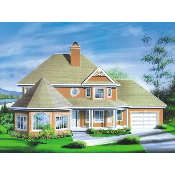 Traditional House Plan Front of Home - Laila Country Victorian Home 126D-0277 - Shop House Plans and More