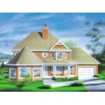 Traditional House Plan Front of Home - Laila Country Victorian Home 126D-0277 - Shop House Plans and More