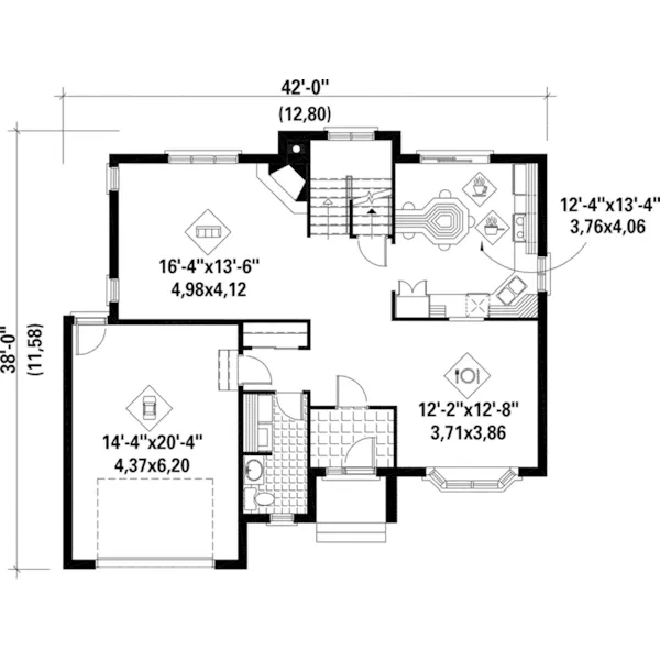 Modern House Plan First Floor - Vasanti Luxury Traditional Home 126D-0285 - Shop House Plans and More