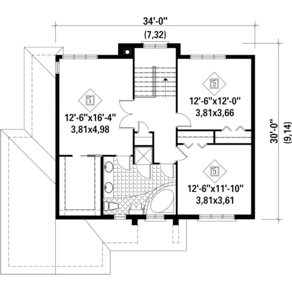 Modern House Plan Second Floor - Vasanti Luxury Traditional Home 126D-0285 - Shop House Plans and More