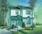 Modern House Plan Front of Home - Craigland Traditional Home 126D-0288 - Search House Plans and More