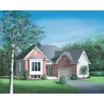 European House Plan Front of Home - Deven Traditional Home 126D-0289 - Search House Plans and More