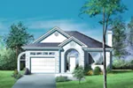 European House Plan Front of Home - Eilert Traditional Home 126D-0290 - Search House Plans and More