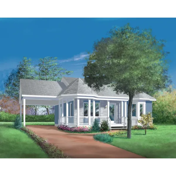 Victorian House Plan Front of Home - Paisley Creek Country Home 126D-0293 - Shop House Plans and More