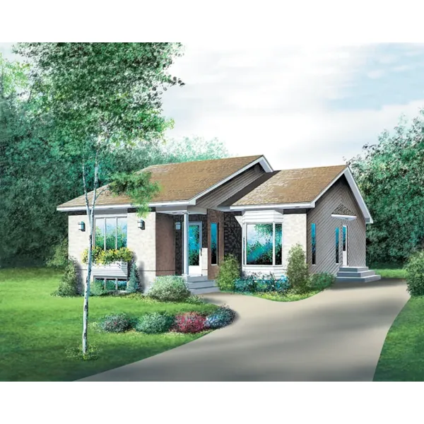 Ranch House Plan Front of Home - Rico Ranch Home 126D-0296 - Shop House Plans and More