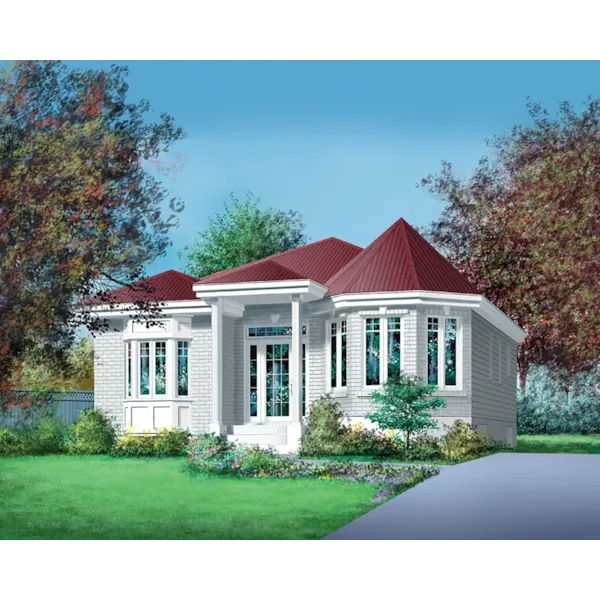 Modern House Plan Front of Home - Scott Cove Victorian Home 126D-0298 - Shop House Plans and More