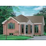 European House Plan Front of Home - Doellman Traditional Home 126D-0313 - Search House Plans and More