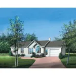 European House Plan Front of House 126D-0314