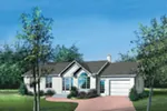 Ranch House Plan Front of Home - Revelin Ranch Home 126D-0318 - Shop House Plans and More