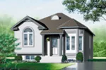 Victorian House Plan Front of Home - Strobach Raised Ranch Home 126D-0320 - Shop House Plans and More