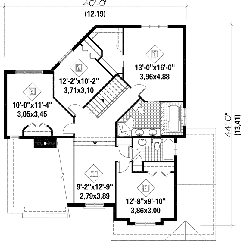 European House Plan Second Floor - Garton Neoclassical Home 126D-0321 - Search House Plans and More
