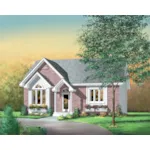 Country House Plan Front of Home - Quarry Ridge Ranch Home 126D-0326 - Shop House Plans and More