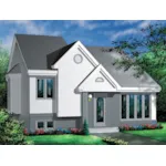 European House Plan Front of Home - Benita Contemporary Home 126D-0327 - Search House Plans and More