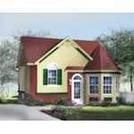 Victorian House Plan Front of Home - Saxen Victorian Home 126D-0334 - Shop House Plans and More