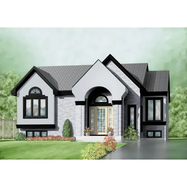 Modern House Plan Front of Home - Hallmar Contemporary Home 126D-0337 - Search House Plans and More