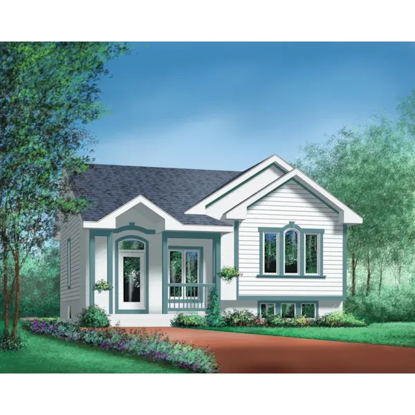 European House Plan Front of Home - Marsha Contemporary Home 126D-0339 - Shop House Plans and More