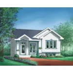 European House Plan Front of Home - Marsha Contemporary Home 126D-0339 - Shop House Plans and More