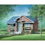 Country House Plan Front of Home - Lainey European Ranch Home 126D-0347 - Shop House Plans and More