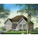 Traditional House Plan Front Image - Amerault European Home 126D-0351 - Search House Plans and More