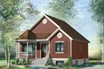 Country House Plan Front of Home - Ginger Field Country Home 126D-0356 - Search House Plans and More