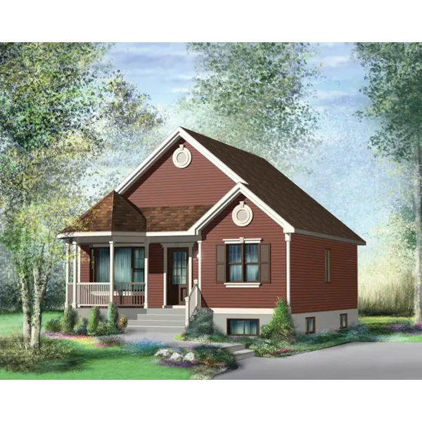 Ranch House Plan Front of Home - Ginger Field Country Home 126D-0356 - Search House Plans and More