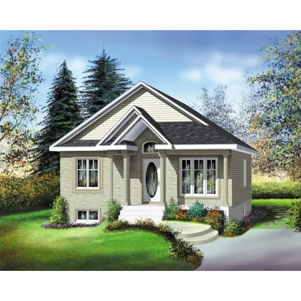 European House Plan Front of Home - Lemontree Country Home 126D-0372 - Shop House Plans and More