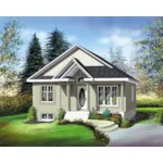 European House Plan Front of Home - Lemontree Country Home 126D-0372 - Shop House Plans and More