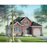 Bungalow House Plan Front of Home - Bell Crossing Traditional Home 126D-0382 - Search House Plans and More