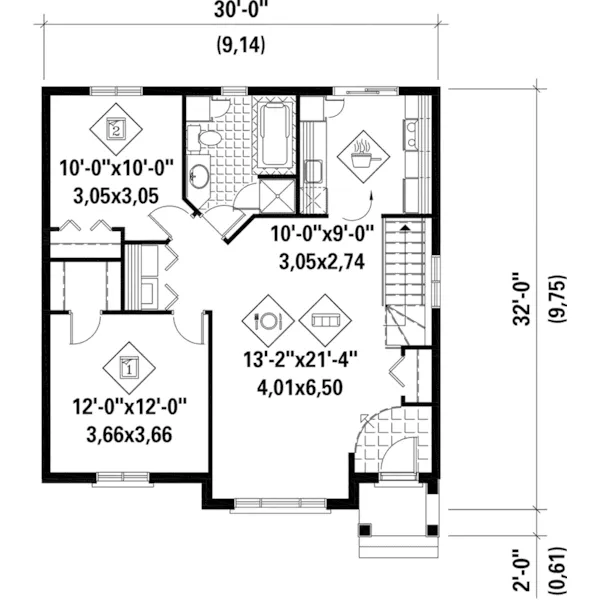 Victorian House Plan First Floor - Spoede European Home 126D-0388 - Shop House Plans and More