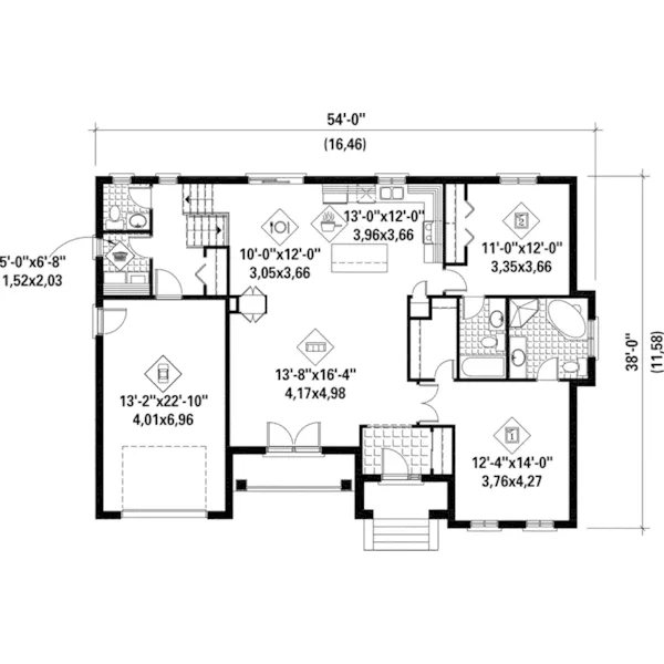 Country House Plan First Floor - Weatherly Traditional Home 126D-0391 - Shop House Plans and More