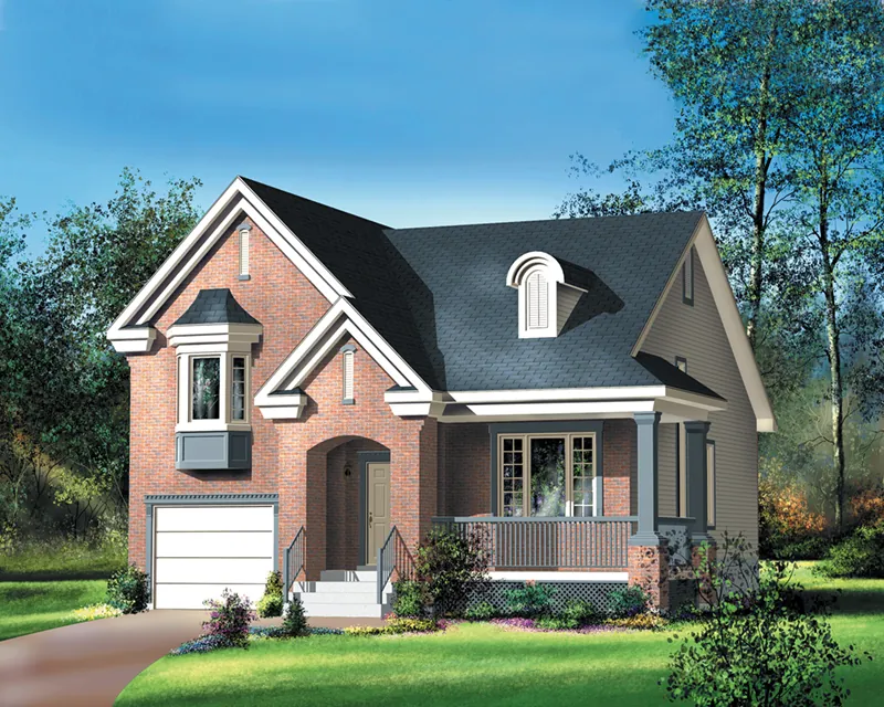 European House Plan Front of Home - Embry European Home 126D-0393 - Search House Plans and More