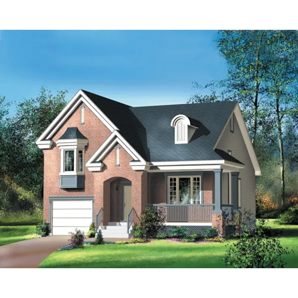 Traditional House Plan Front of Home - Embry European Home 126D-0393 - Search House Plans and More