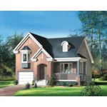 Traditional House Plan Front of Home - Embry European Home 126D-0393 - Search House Plans and More