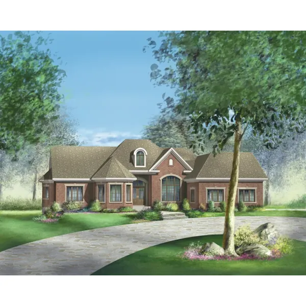 Victorian House Plan Front of Home - Norina European Ranch Home 126D-0399 - Shop House Plans and More