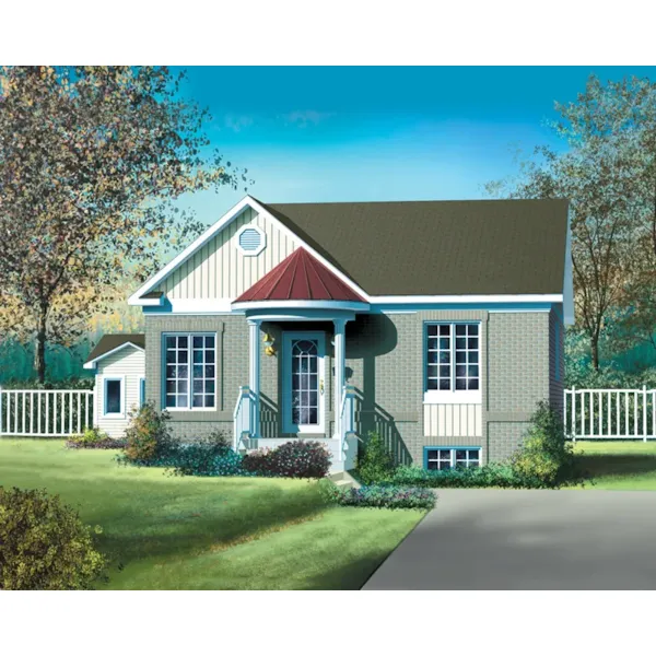 Country House Plan Front of Home - Pravin Small Ranch Home 126D-0420 - Shop House Plans and More