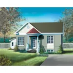 Country House Plan Front of Home - Pravin Small Ranch Home 126D-0420 - Shop House Plans and More