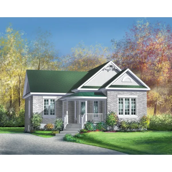 Country House Plan Front of Home - Crain Creek Ranch Home 126D-0427 - Search House Plans and More