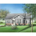 Ranch House Plan Front of Home - Nigella Country Home 126D-0437 - Shop House Plans and More