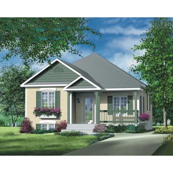 Bungalow House Plan Front of Home - Tara Garden Country Home 126D-0440 - Shop House Plans and More