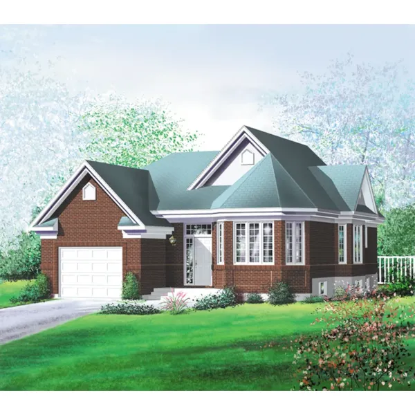 Country House Plan Front of Home - McCluer Ranch Home 126D-0443 - Shop House Plans and More