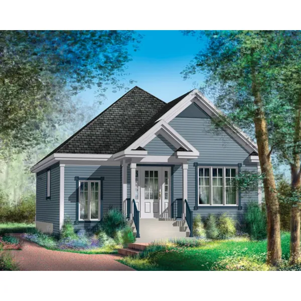 Country House Plan Front of Home - Cory Creek Country Cottage 126D-0450 - Search House Plans and More