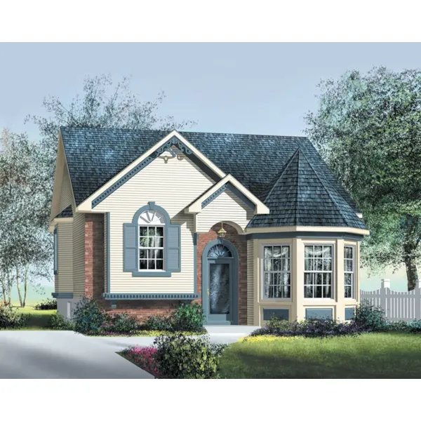 Ranch House Plan Front of Home - Becky Lane Victorian Home 126D-0453 - Search House Plans and More