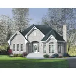 Victorian House Plan Front of Home - Carlin Traditional Ranch Home 126D-0454 - Search House Plans and More