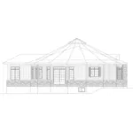 Ranch House Plan Left Elevation - Halifax Manor Ranch Home 126D-0458 - Search House Plans and More