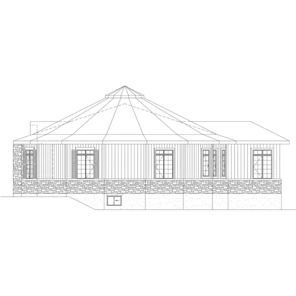 Ranch House Plan Right Elevation - Halifax Manor Ranch Home 126D-0458 - Search House Plans and More