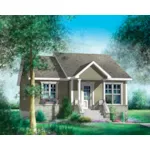 Bungalow House Plan Front of Home - Logan Run Country Home 126D-0459 - Shop House Plans and More