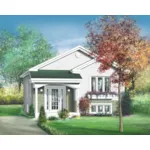 Country House Plan Front of Home - Kenkel Split-Level Home 126D-0460 - Search House Plans and More